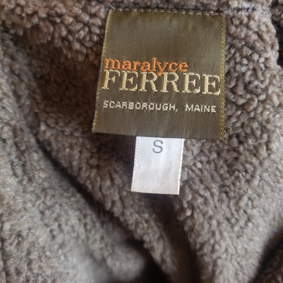 Microsuede, fleece lined shearling style vest. - Picture 3 of 3